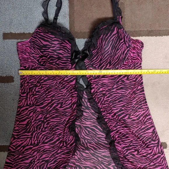 Indulgence Animal Print Bra Top Nightie 2X/40 NWOT - Picture 12 of 14